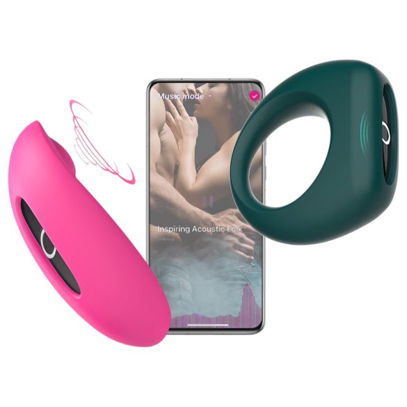 Magic Motion - kit duo vibromasseur (rose-vert)