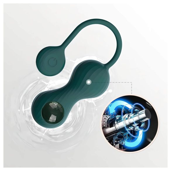 Magic Motion - Boules de Kegel connectées - set duo - silicone vert