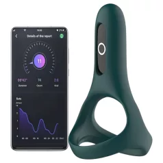   Magic Motion Rise - Anneau pénien vibrant contrôlé par application, pour hommes (vert)