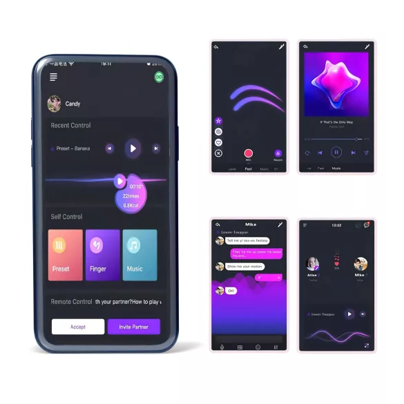 Magic Motion Rise - Anneau pénien vibrant contrôlé par application, pour hommes (vert)