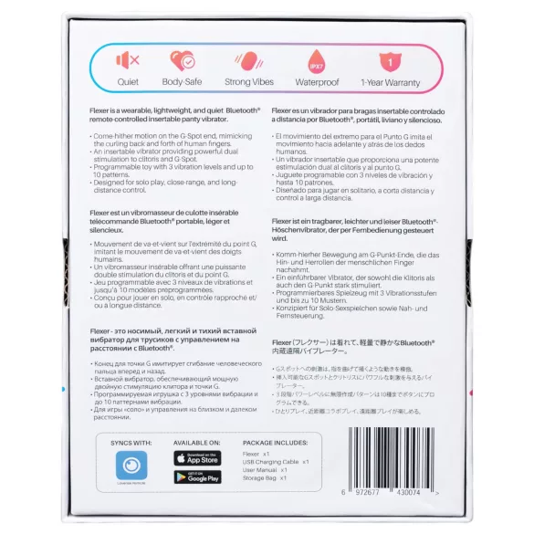 Lovense Flexer Panty - vibromasseur 2‑en‑1 rechargeable (rose)