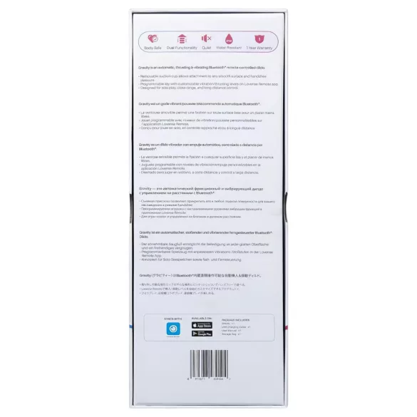 LOVENSE Gravity - vibromasseur à piston rechargeable (rouge)