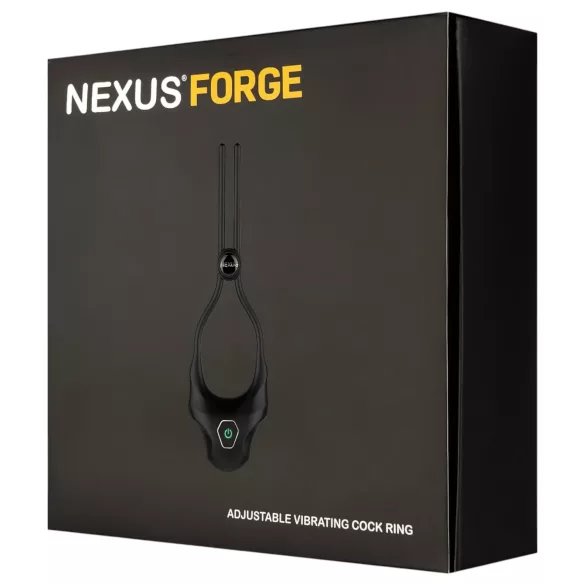 Nexus Forge - anneau pénis vibrant réglable - silicone noir