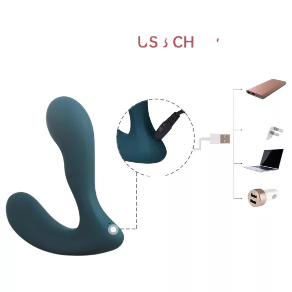 Magic Motion Solstice X - Vibromasseur prostatique connecté via application, pour hommes (vert)