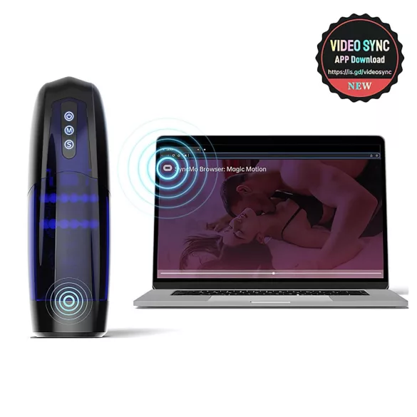 Magic Motion Xone - Masturbateur connecté commandé par application pour hommes (bleu)