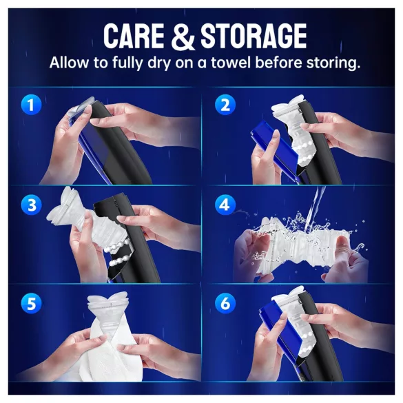 Magic Motion Xone - Masturbateur connecté commandé par application pour hommes (bleu)