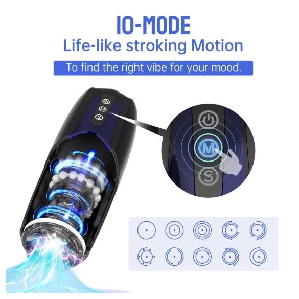 Magic Motion Xone - Masturbateur connecté commandé par application pour hommes (bleu)