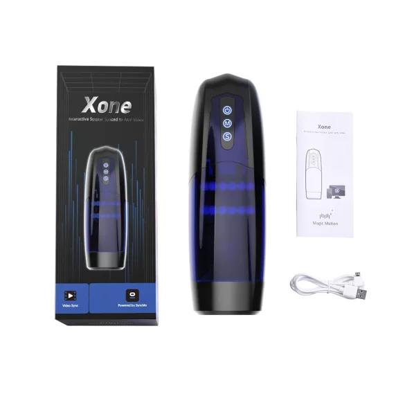 Magic Motion Xone - Masturbateur connecté commandé par application pour hommes (bleu)