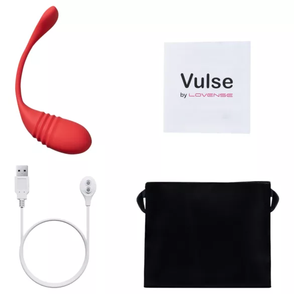 Lovense Vulse - œuf vibrant à poussées portable contrôlé par application (rouge)