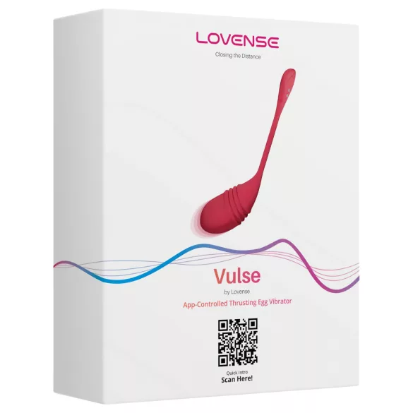 Lovense Vulse - œuf vibrant à poussées portable contrôlé par application (rouge)