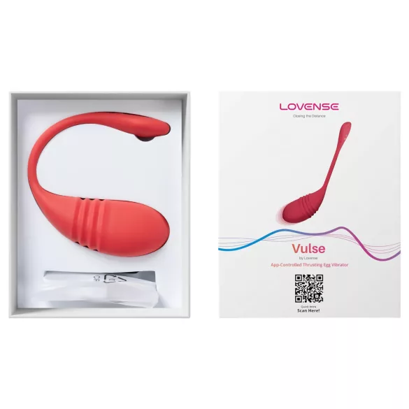 Lovense Vulse - œuf vibrant à poussées portable contrôlé par application (rouge)