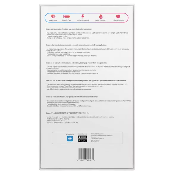 Lovense - masturbateur automatique va-et-vient - noir