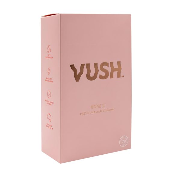 Vush The Rose 2 - vibromasseur waterproof rechargeable - silicone rose