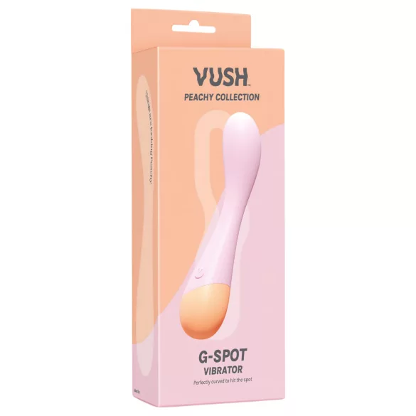 Vush Peachy G-Spot - vibromasseur point G rechargeable - silicone rose