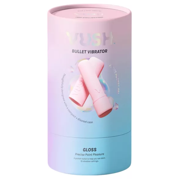 Vush - mini vibromasseur rechargeable étanche - rose
