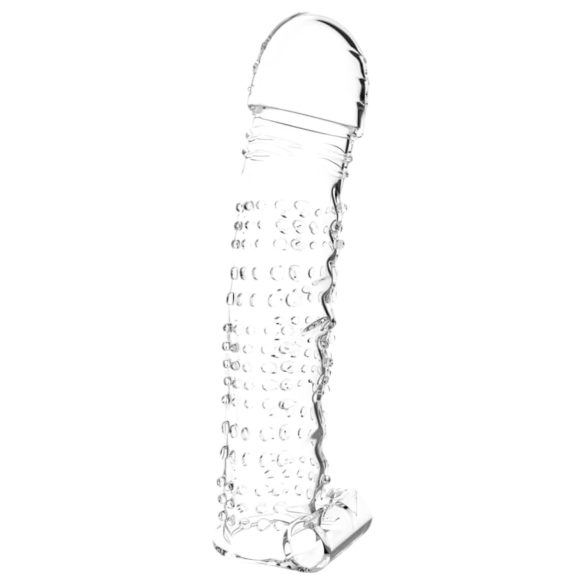 Lonely - manchon vibrant, à picots (transparent)