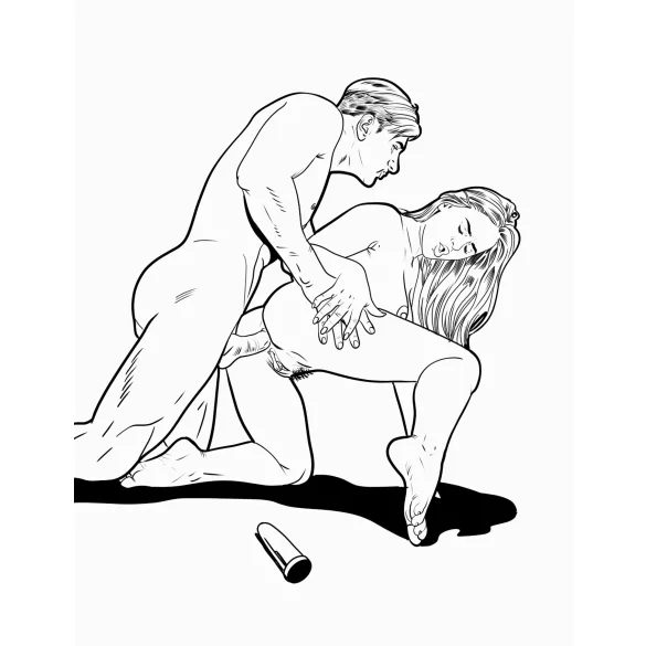 WoodRocket - Livre à colorier pour adultes - thème sexe anal