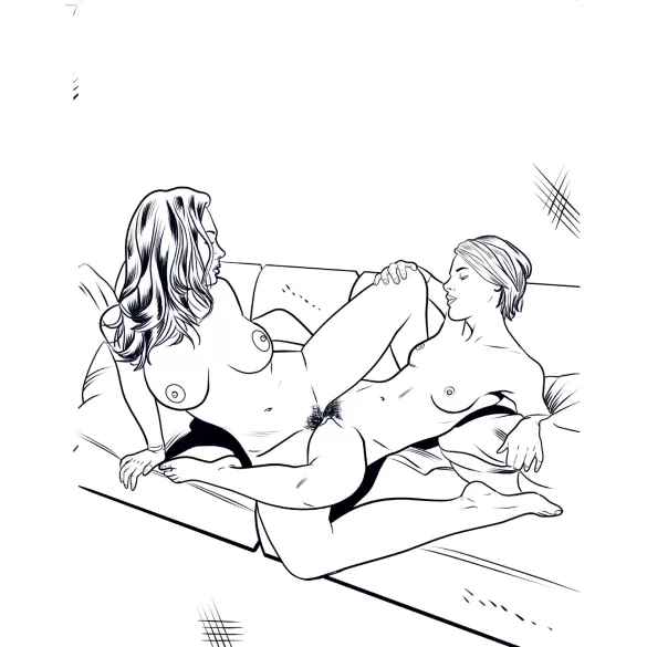 WoodRocket - Livre à colorier adulte lesbienne - scènes érotiques